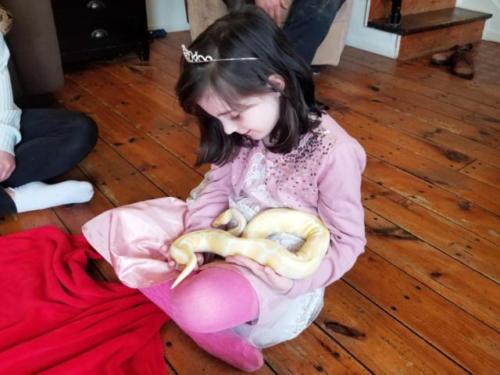 Chloe's Snake/Reptile Birthday Party in Kingston, Nova Scotia