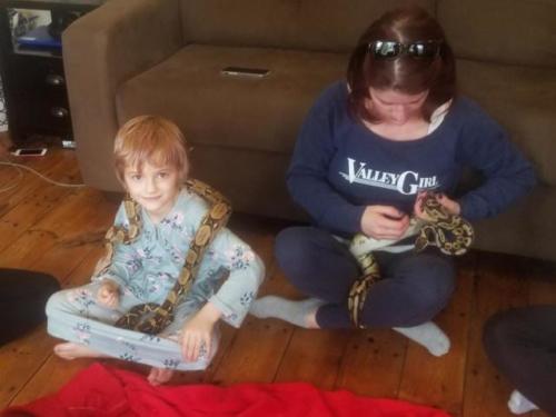 Chloe's Snake/Reptile Birthday Party in Kingston, Nova Scotia