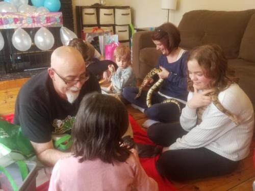 Chloe's Snake/Reptile Birthday Party in Kingston, Nova Scotia