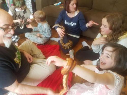 Chloe's Snake/Reptile Birthday Party in Kingston, Nova Scotia