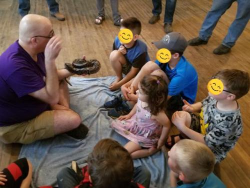 Snake Birthday Party in Sheffield Mills, Nova Scotia