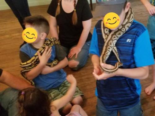 Snake Birthday Party in Sheffield Mills, Nova Scotia