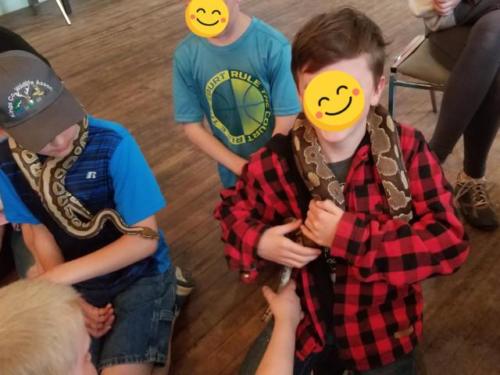 Snake Birthday Party in Sheffield Mills, Nova Scotia