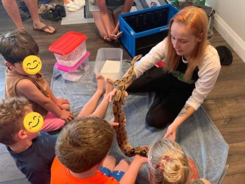 Snake/Reptile Birthday Party in Lucasville, Nova Scotia