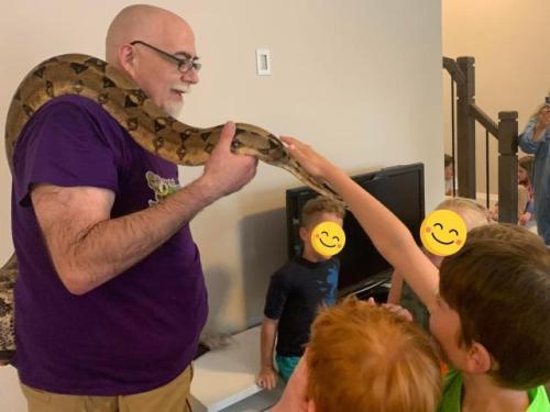 Snake/Reptile Birthday Party in Lucasville, Nova Scotia